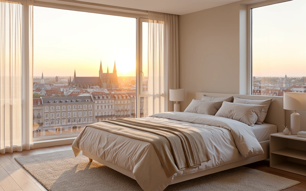 Atmosphärisches Schlafzimmer Köln